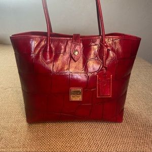 Dooney and Bourke Crimson Croco Tote